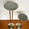 Large Art Deco Steel and Brass Candle Holders, 1930s, Set of 2, Image 9