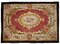 Antique Handmade French Aubusson Flat-Weave Rug, 1860s, Image 2