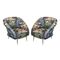 Mid-Century Bronze and Upholstery Armchairs, 1950s, Set of 2, Image 2