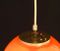 Mid-Century Orange Opaline Glass Pendants, Set of 2 5