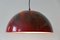 Large Mid-Century Enameled Dome Pendant Lamp, 1960s 5