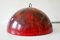 Large Mid-Century Enameled Dome Pendant Lamp, 1960s 14