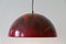 Large Mid-Century Enameled Dome Pendant Lamp, 1960s 4