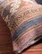 Cojín Kilim de algodón y lana mostaza, verde, azul y rosa hecho a mano de Zencef, Imagen 4