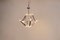 Lámpara de araña geométrica de metal cromado de Boulanger, años 60, Imagen 5