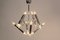 Lámpara de araña geométrica de metal cromado de Boulanger, años 60, Imagen 8