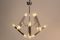 Lámpara de araña geométrica de metal cromado de Boulanger, años 60, Imagen 9