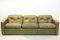 Olive Green Leather Three-Seat Sofa from Poltrona Frau, 1970s, Image 1