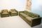 Olive Green Leather Three-Seat Sofa from Poltrona Frau, 1970s 9