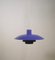 PH4/3 Blue Pendant Light by Poul Henningsen for Louis Poulsen, 1960s 1