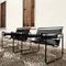 Fauteuils Bauhaus B3 Wassily en Cuir Noir par Marcel Breuer pour Gavina, 1972, Set of 2 9