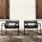 Black Leather Bauhaus B3 Wassily Armchairs by Marcel Breuer for Gavina, 1972, Set of 2 7