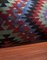 Southwestern Design Green-Red-Blue Handmade Wool & Cotton Kilim Pillow by Zencef 16