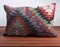 Southwestern Design Green-Red-Blue Handmade Wool & Cotton Kilim Pillow by Zencef 6