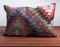 Southwestern Design Green-Red-Blue Handmade Wool & Cotton Kilim Pillow by Zencef, Image 6