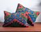 Coussin en Laine et en Coton Kilim Artisanal, de Couleur Vert-Rouge-Bleu, Southwestern Design par Zencef 1