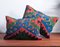 Southwestern Design Green-Red-Blue Handmade Wool & Cotton Kilim Pillow by Zencef, Image 1
