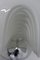 Lámpara colgante de vidrio opalino blanco de Peill & Putzler, años 70, Imagen 2