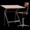 Vintage Drawing Table and Stool set by Friso Kramer for Ahrend De Cirkel 1