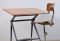 Vintage Drawing Table and Stool set by Friso Kramer for Ahrend De Cirkel 3