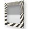 Dolcevita Optical Black & White Inlaid Ash Wall Mirror from Lignis, Image 2