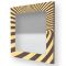 Dolcevita Optical Light & Dark Brown Inlaid Wood Wall Mirror from Lignis, Image 2