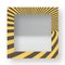 Dolcevita Optical Brown & Yellow Inlaid Wood Wall Mirror from Lignis 1