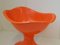 Space Age Orange Moulded Plastic Cradle, 1970s, Image 10