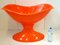 Space Age Orange Moulded Plastic Cradle, 1970s 1