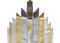 Brass & Chrome Sculptural Cactus Lamps, 1974, Set of 2 4