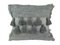 Grey Tassel Furry Pillow by R & U Atelier 1