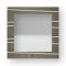 Dolcevita One Light & Dark Gray Frassino Wall Mirror with Black Frassino Edge from Lignis 1