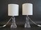 Vintage Glass Table Lamps, 1960s, Set of 2, Image 1