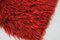 Alfombra danesa Mid-Century de lana roja, años 70, Imagen 2