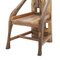 Skulpturaler französischer Stuhl aus Oliven- und Nussholz, 1940er 3