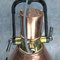 Lámpara colgante industrial de cobre, latón y hierro fundido de VEB, 1968, Imagen 16