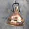 Lámpara colgante industrial de cobre, latón y hierro fundido de VEB, 1968, Imagen 13