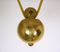 Brass Draw Pendant Lamp, 1970s 17