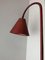 Lampada da terra vintage in pelle di Jacques Adnet, anni '50, Immagine 5