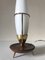 Vintage Teak & Brass Tripod Lamp from Philips, 1960s 3
