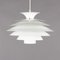 Vintage Danish White Pendant Lamp from Form Light 1