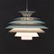 Vintage Danish White Pendant Lamp from Form Light 5