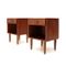 Tables de Chevet Mid-Century en Teck, Italie, 1960s, Set de 2 2