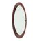 Italian Round Curved Plywood Mirror, 1960s, Image 2
