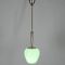 Mid-Century Opal & Brass Pendant Lamp, 1950s 4