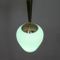 Mid-Century Opal & Brass Pendant Lamp, 1950s 3