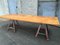Vintage Industrial Table with Eiffel Base 1