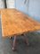 Vintage Industrial Table with Eiffel Base, Image 9