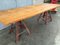 Vintage Industrial Table with Eiffel Base 8