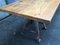 Vintage Industrial Table with Eiffel Base, Image 12